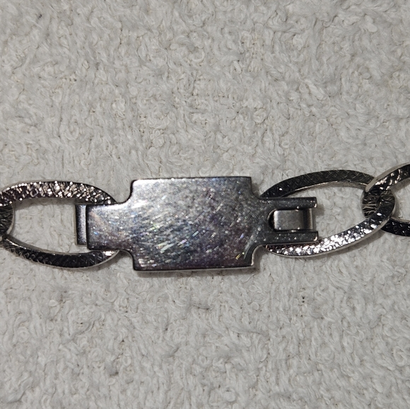 GUCCI AUTHENTIC WOMEN'S VINTAGE SILVER LINK BELT. LOGO ON CLASP. 📸 - Picture 11 of 12